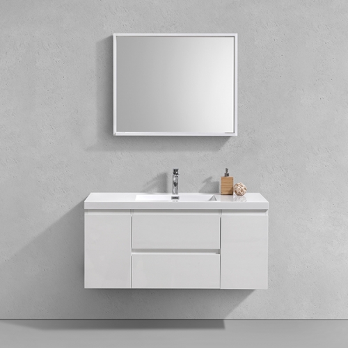 Aifol  Classic Wall Mount White Bathroom Single Sink Home/Hotel 60