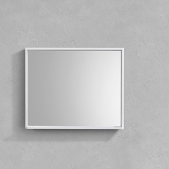 Aifol 33 Inch Modern Bathroom Wall Decorative Framed Mirror