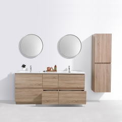 Aifol 60”Modern Simple Design Hotel MDF Floor Standing Bathroom Vanity