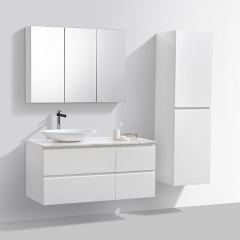 Aifol  48-Inch North American Moistureproof Wall Mounted Single Sink Basin Bathroom Cabinet