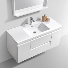 Aifol  Classic Wall Mount White Bathroom Single Sink Home/Hotel 60