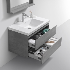 Aifol 36 Inch Wall Hanging Melamine Contemporary Bathroom Vanity