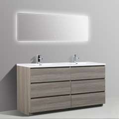 Aifol 72-inch Modern lacquer Wall Vanity American Style Bathroom Furniture