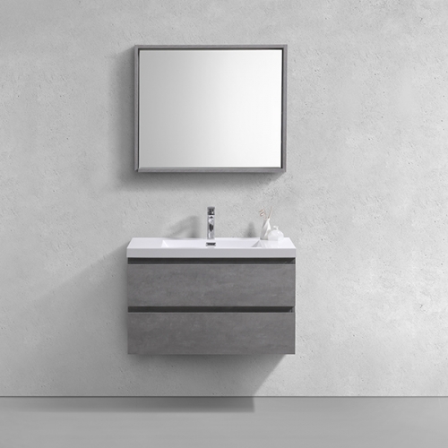 Aifol 36 Inch Wall Hanging Melamine Contemporary Bathroom Vanity