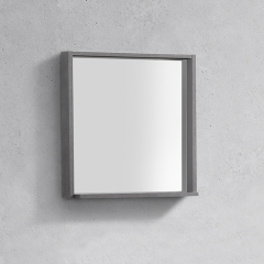 Aifol 28 Inch Square Bathrooms Wall Makeup Framed Mirror