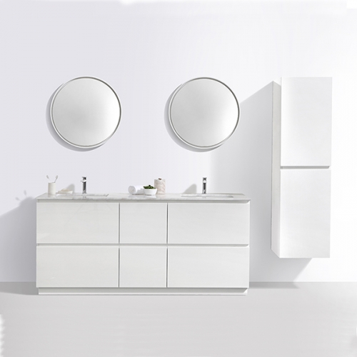 Aifol 60” Sweet  Bathroom Storage Cabinet, Modern Bathroom Vanity  Floor Standing