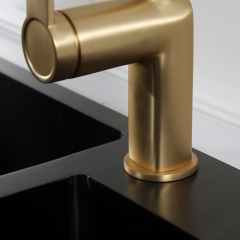 Aifol Golden Handle Brass Faucet Kitchen Tap