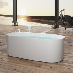 Aifol Modern Teen Freestanding Hotel Soaking Acrylic Bath Tub