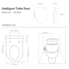 Aifol Auto Close High End Automatic Smart Toilet Seat