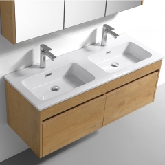 Beyond 48 inch Cheap Wall Mounted Floating Vanity Double Basin Vanities