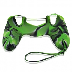PS4 Colorful Silicon case with Hand/Camouflage green