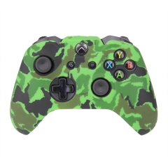 XBOX One Controller New camouflage Silicone Case -camouflage dark green