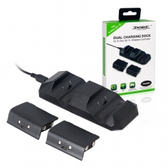 Universal Dual Charging Dock Controller Charger + 2pcs Rechargeable Batteries for Xbox One Slim Rechargeable Battery Stander