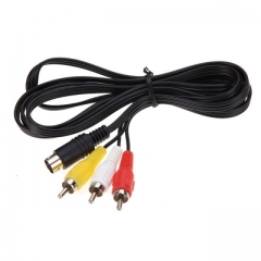 1.8M 9pin Audio Video AV Cable for Sega Genesis 2 or 3