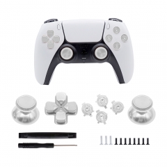 5 Colors of Metal Dpad ABXY Buttons for PS5 Controller Custom Replacement Aluminum Thumbsticks Analog Joystick With Tools (PP Bag)