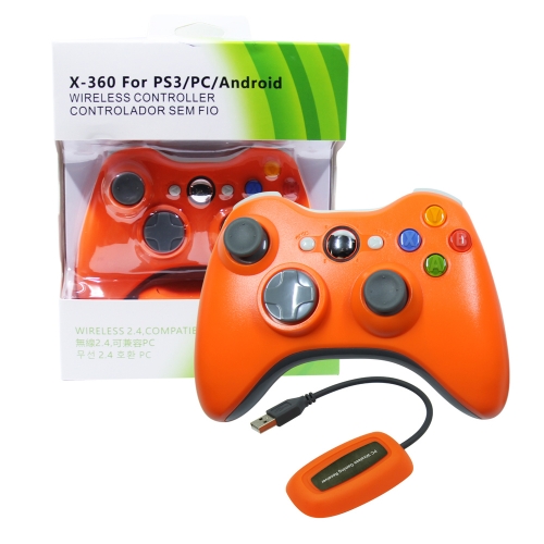 XBOX 360/PC/PS3/Android 2.4G wireless controller Orange
