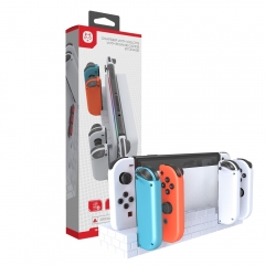 Switch Joy-Con 4 Slot Charging Station With 8 Game Cards Storage/White