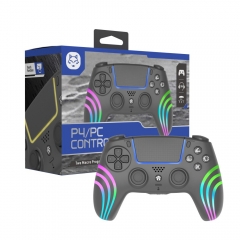 RGB LED Wireless Controller For PS4/PC/6colors