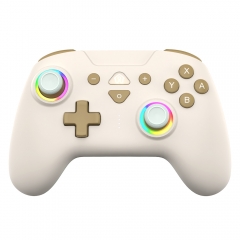 Switch/Lite/Oled/PC/IOS/Android/Steam RGB Breathing Lighting Wireless Controller/Light Gray