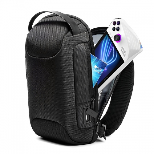 ROG Ally / PS5 Portal /Legion GO /SteamDeck/ Nintendo Switch Multifunctional Crossbody bag with External USB Port Anti-theft