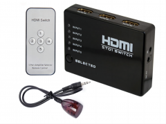 5 In 1 HDMI Switcher Support 1080p with Remote