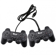 USB Double Wired Controller For WinXP/WinME/Win2000/WinVISTA/Win7/Black