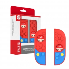 Switch2 Joycon Silicon Case With Caps