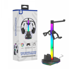 RGB Light Game Controller Storage Stand With P5 Controller Charging stand