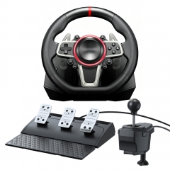8in1 compatible with PC (X-Input & D-Input)/PS3/PS4/PS5 (with PS4  games)/Xbox One/Xbox Series X|S  /Switch Game Wheel