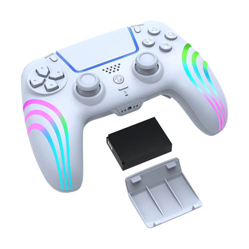 RGB LED Wireless Removable Battery Controller For PS4/PC