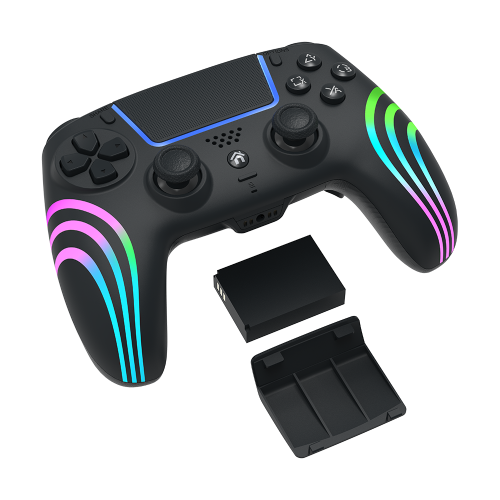 RGB LED Wireless Removable Battery Controller For PS4/PC