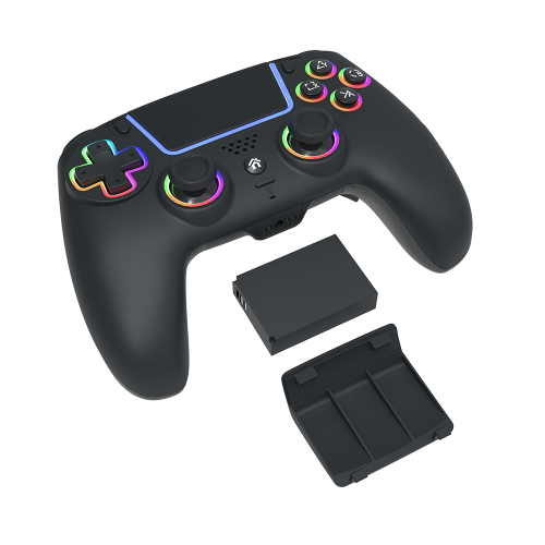 RGB LED Wireless Removable Battery Controller For PS4/PC
