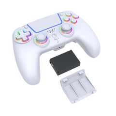 RGB LED Wireless Removable Battery Controller For PS4/PC