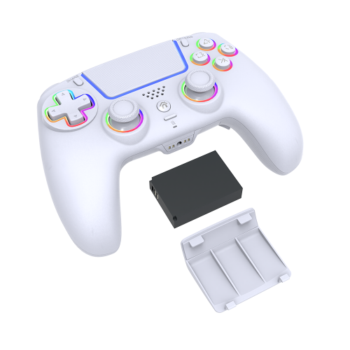 RGB LED Wireless Removable Battery Controller For PS4/PC