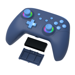 Switch2/Switch/PC/IOS/Android  RGB Wireless Removable Battery Controller