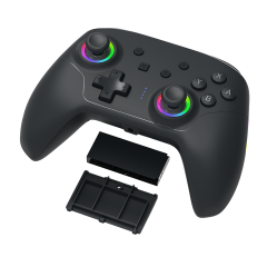 Switch2/Switch/PC/IOS/Android  RGB Wireless Removable Battery Controller