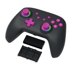 Switch2/Switch/PC/IOS/Android  RGB Wireless Removable Battery Controller