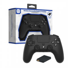 PS4/PC Bluetooth Wireless Removable Battery Controller Black color