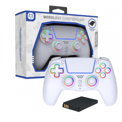 RGB LED Wireless Removable Battery Controller For PS4/PC