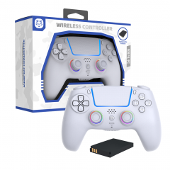 RGB LED Wireless Removable Battery Controller For PS4/PC