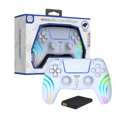 RGB LED Wireless Removable Battery Controller For PS4/PC
