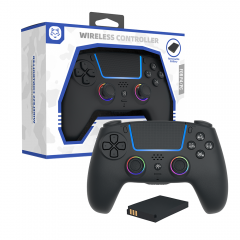 RGB LED Wireless Removable Battery Controller For PS4/PC