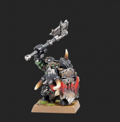 Black Orc Bigboss with Axe & Shield