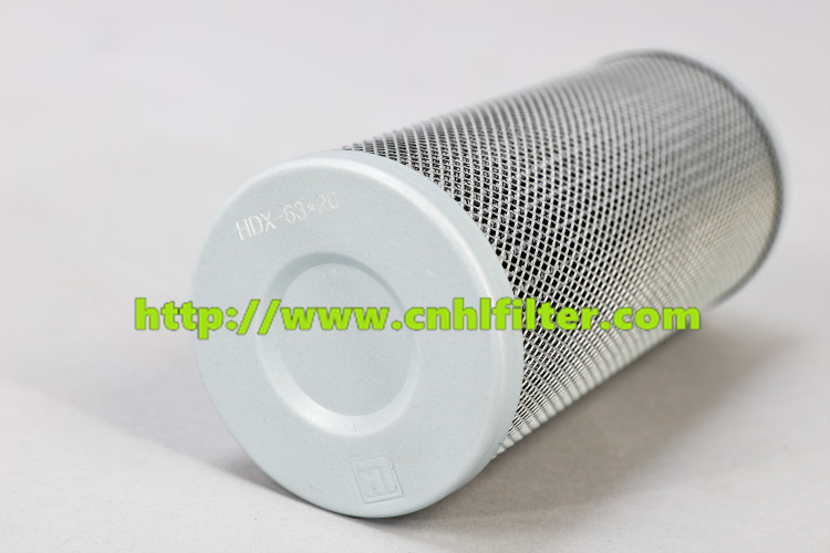 HDX-63X20 Crane filter hydraulic oil filter cartridge industrial oil filters by china manufacture