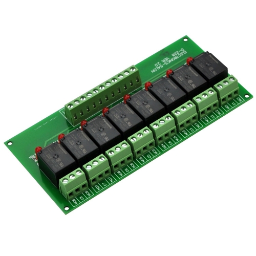 ELECTRONICS SALON DIN Rail Mount AC/DC 24Control 3 DPDT 5Amp Pluggable Power Rel