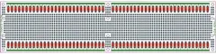 ELECTRONICS-SALON 1PCS Double-Side Prototype PCB,Universal Board, 296x72mm.