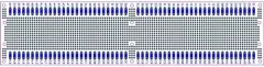 ELECTRONICS-SALON 1PCS Double-Side Prototype PCB,Universal Board, 296x72mm.