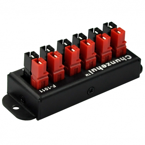 Chunzehui F-1011 6-Position Power Distribution Block Module for 15/30/45A  Anderson Powerpole Connectors.