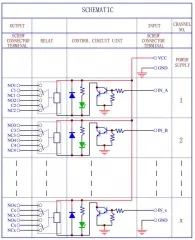 ELECTRONICS-SALON DIN Rail Mount 4 DPDT Signal Relay Interface Module, DC 12V Version.