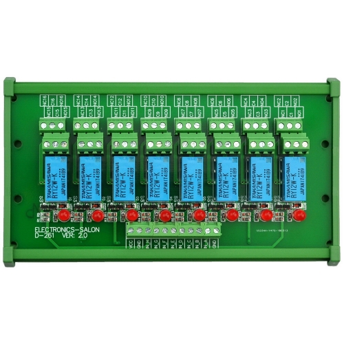 Finder 12V dc DPDT Interface Relay Module DIN Rail Mount